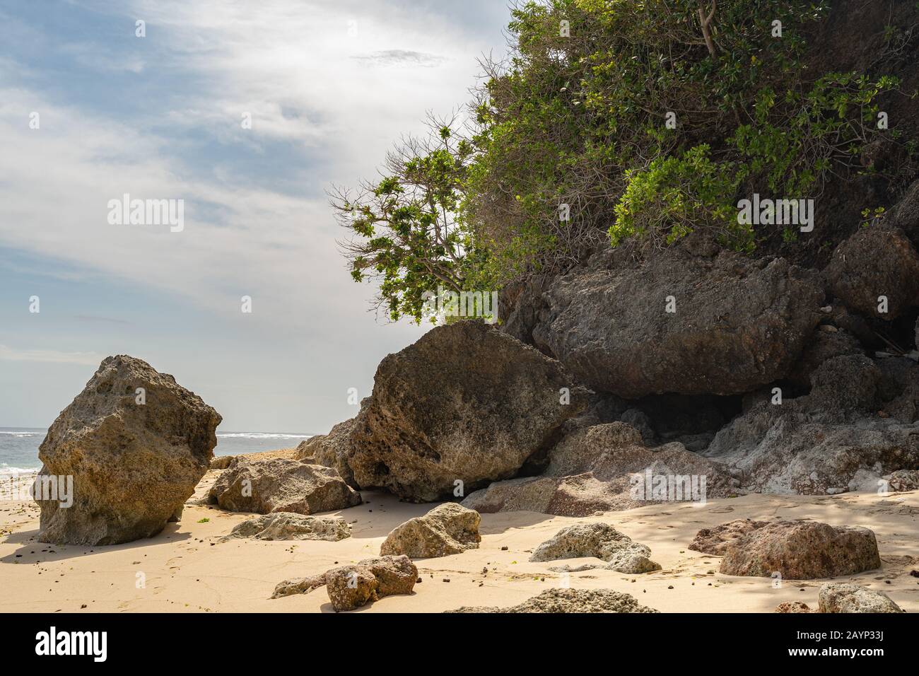 Rocky Beach de la photo de campagne exotique Banque D'Images