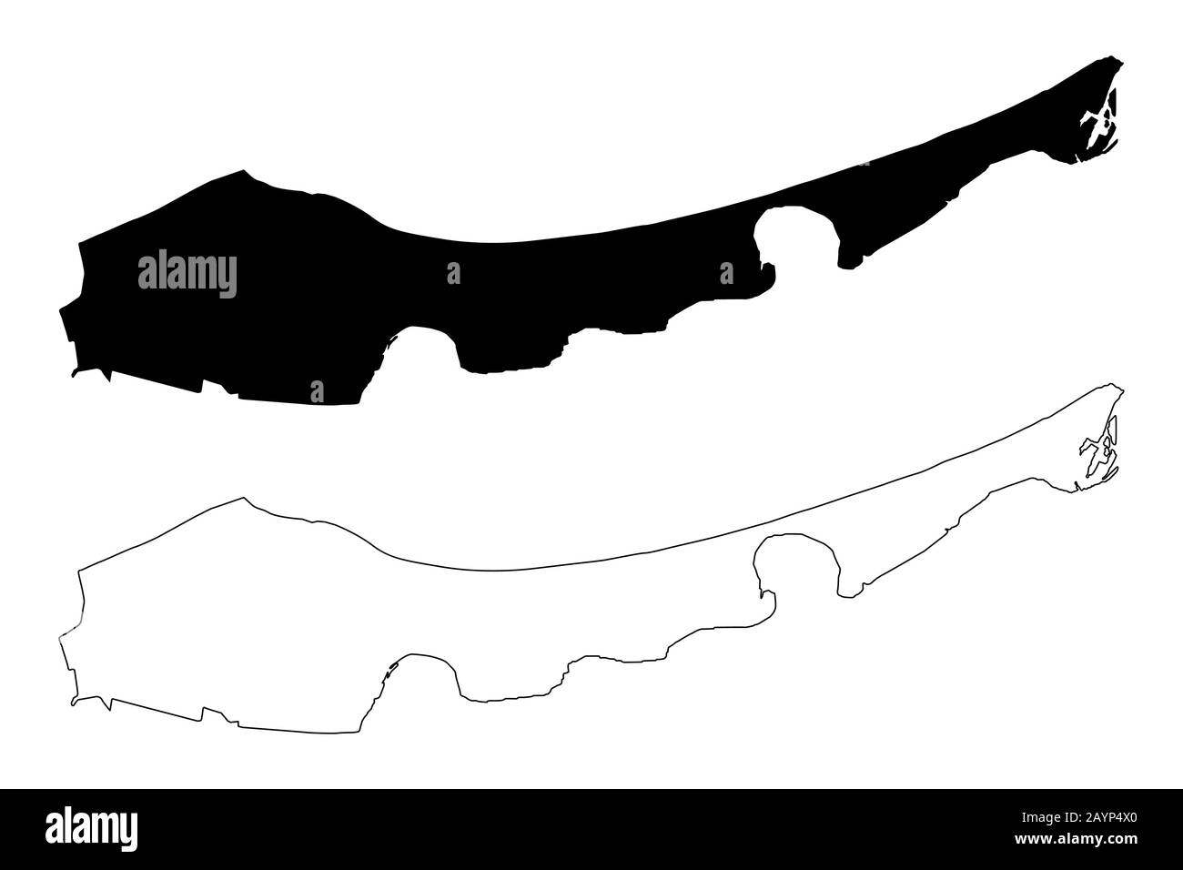 Jurmala City (République de Lettonie, divisions administratives de Lettonie, villes républicaines) illustration vectorielle de carte, esquisse de gribble carte de Jurmala Illustration de Vecteur