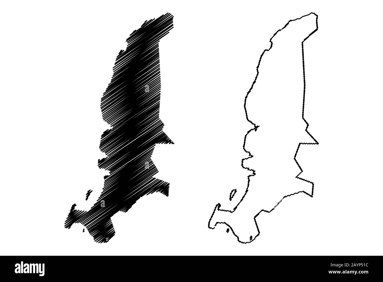 Zone de Riviere Noire (République de Maurice, l'île, les districts de l