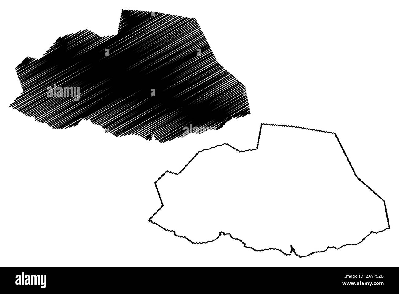 Le district de Savanne (République de Maurice, l'île, les districts de l'Île Maurice) map vector illustration, scribble sketch carte Savannah Illustration de Vecteur