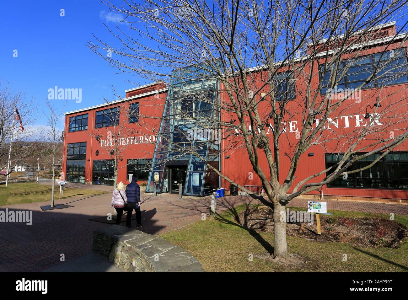 Port Jefferson Village Long Island New York Banque D'Images
