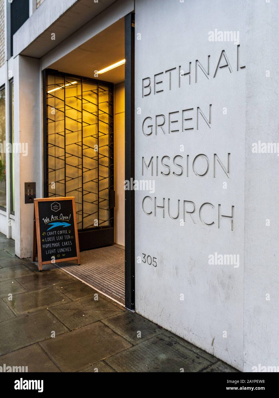 Bethnal Green Mission Church À Cambridge Heath Rd Londres. Architecte Gatti Rith Rhodes Architects. Ouvert 2018. Lauréat du Riba London Award 2019. Banque D'Images