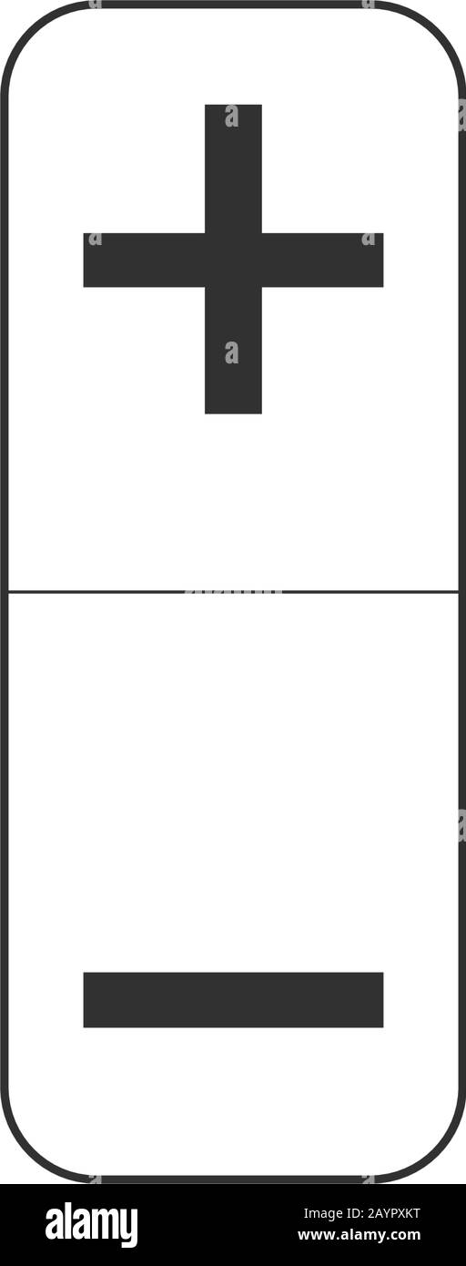 Bouton de volume plus et moins. Illustration vectorielle de stock isolée sur fond blanc. Illustration de Vecteur