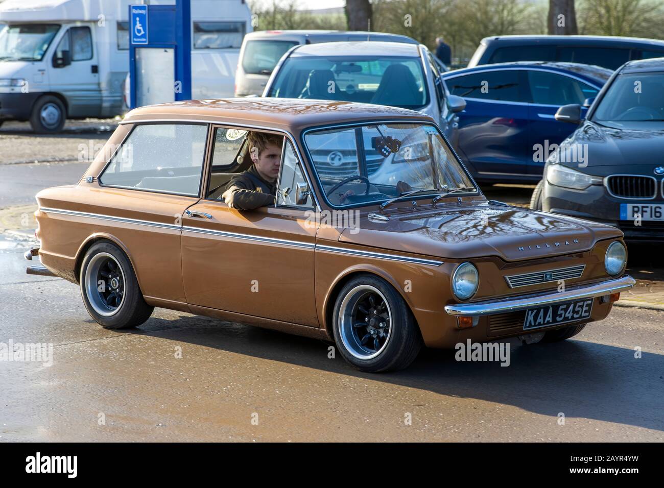 Hillman Imp, 1967, N° Reg : Kaa 545e, Au Great Western Classic Car Show, Shepton Mallet Uk, Febuary 08, 2020 Banque D'Images
