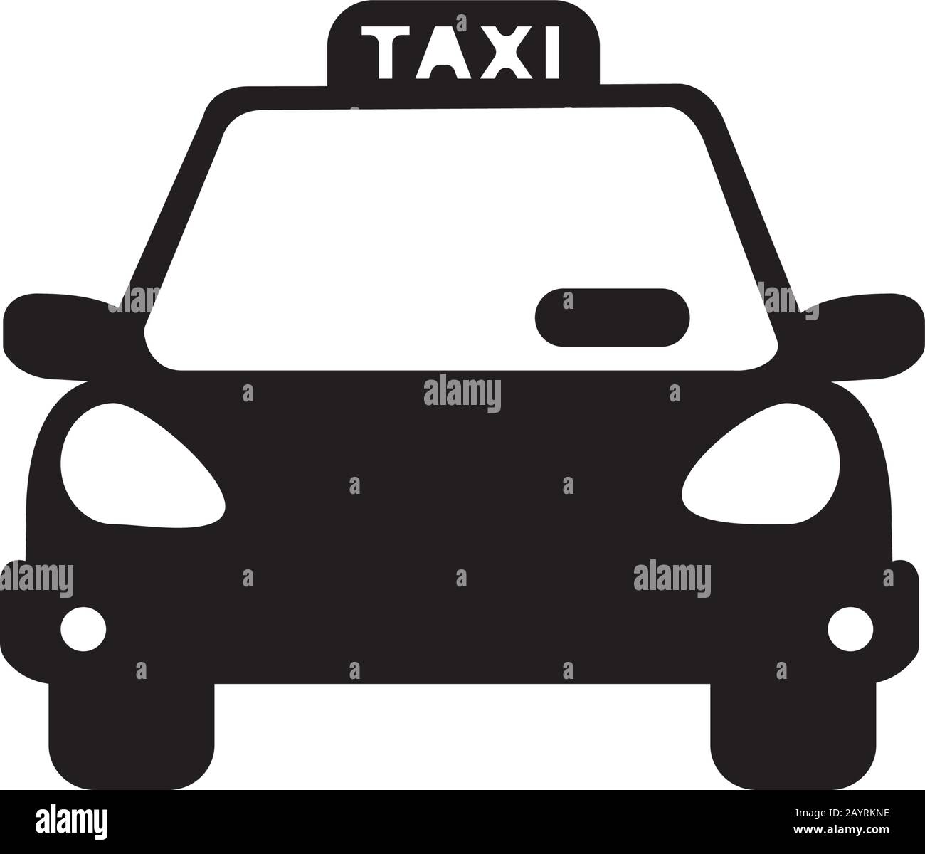 Icône de taxi Illustration de Vecteur