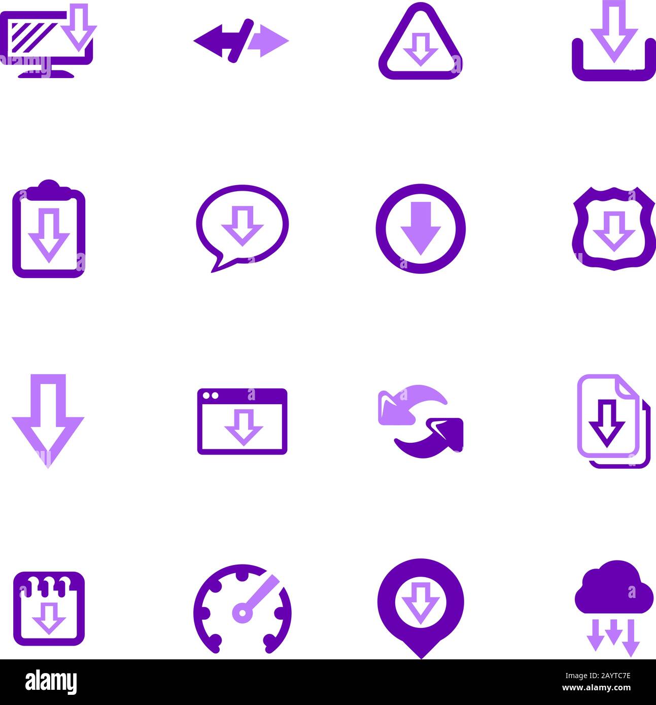 Télécharger icons set Illustration de Vecteur