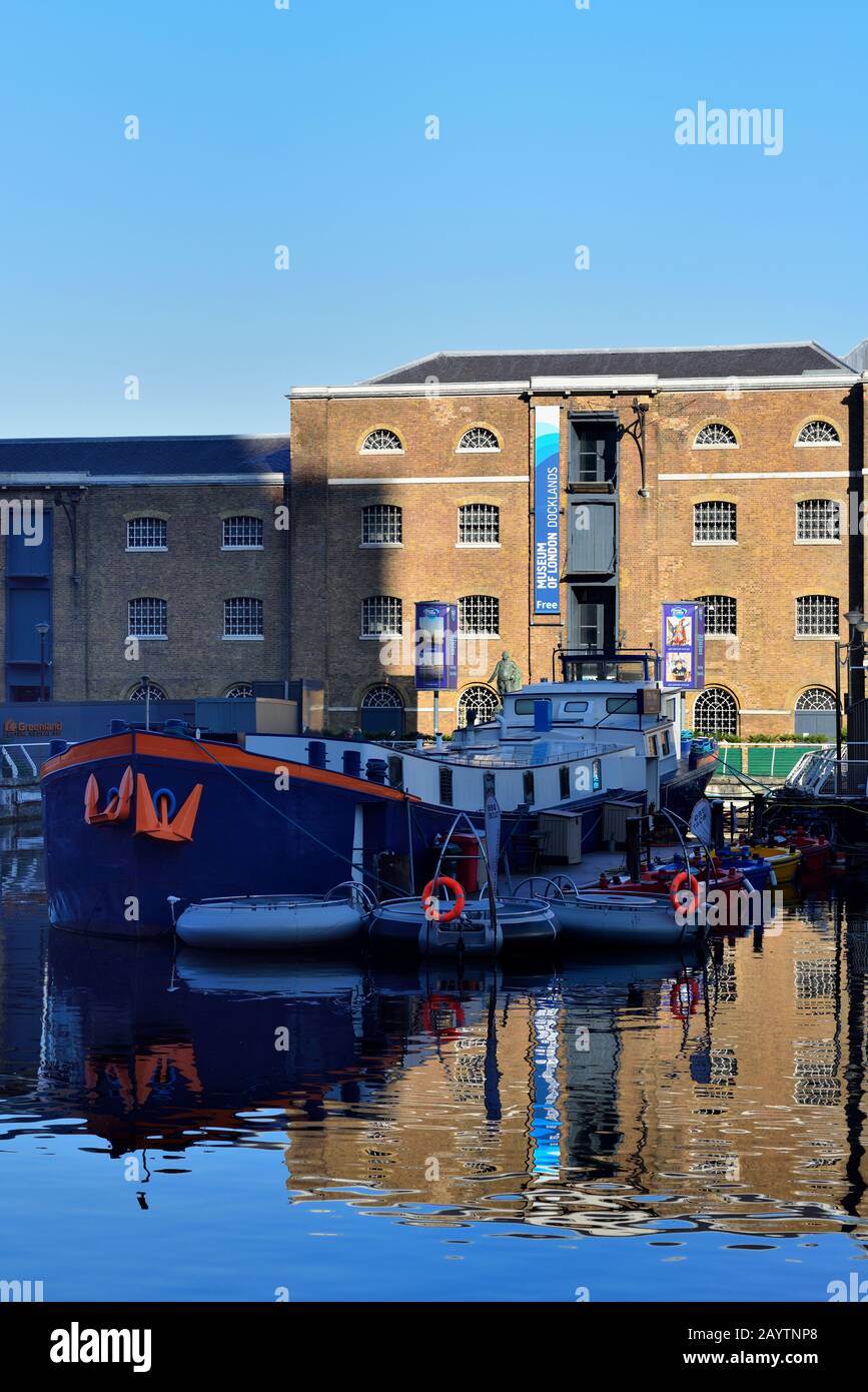 Musée Des Docklands De Londres, West India Quay, Dockands, Canary Wharf, East London Banque D'Images