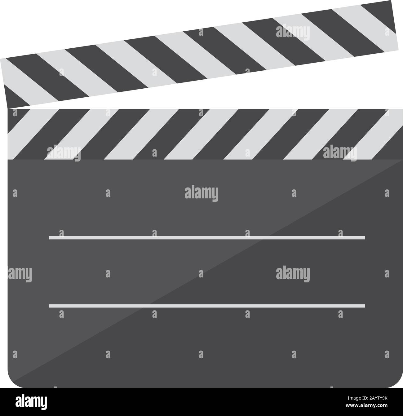 icône d'illustration couleur / clapperboard,film,cinéma,vidéo Illustration de Vecteur