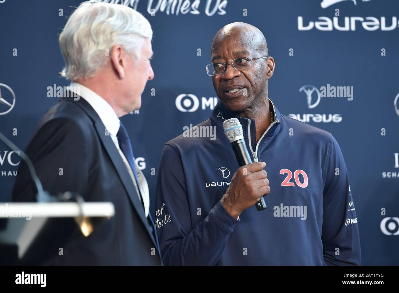 Berlin, Allemagne. 17 février 2020. Edwin Moses (Membre De L'Académie Laureus). Événement De Presse Laureus Olympians. GES/Laureus World Sports Awards 2020, Berlin, 17 février 2020 | usage global crédit: DPA/Alay Live News Banque D'Images