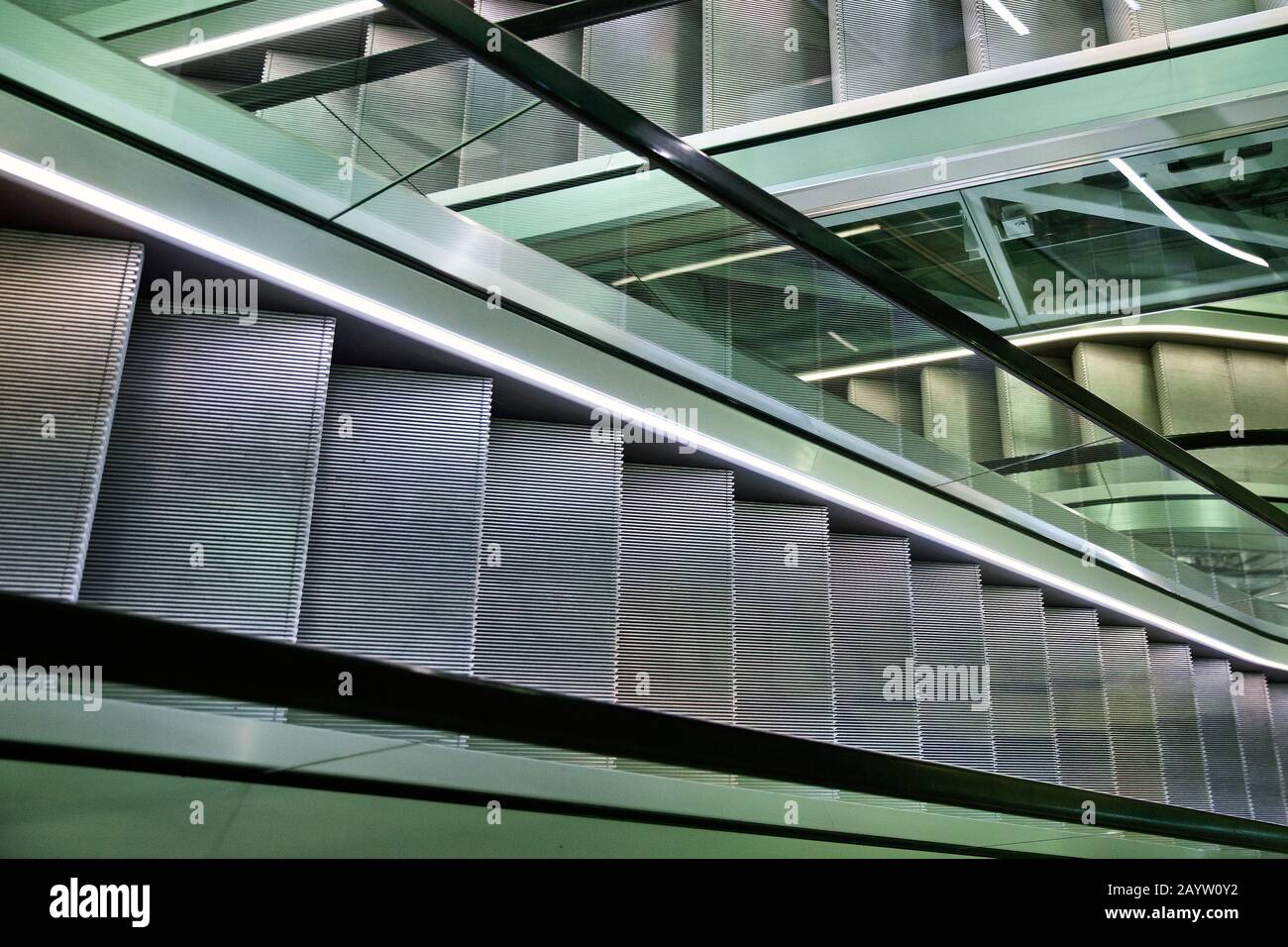 Escaliers mécaniques, Allemagne Banque D'Images