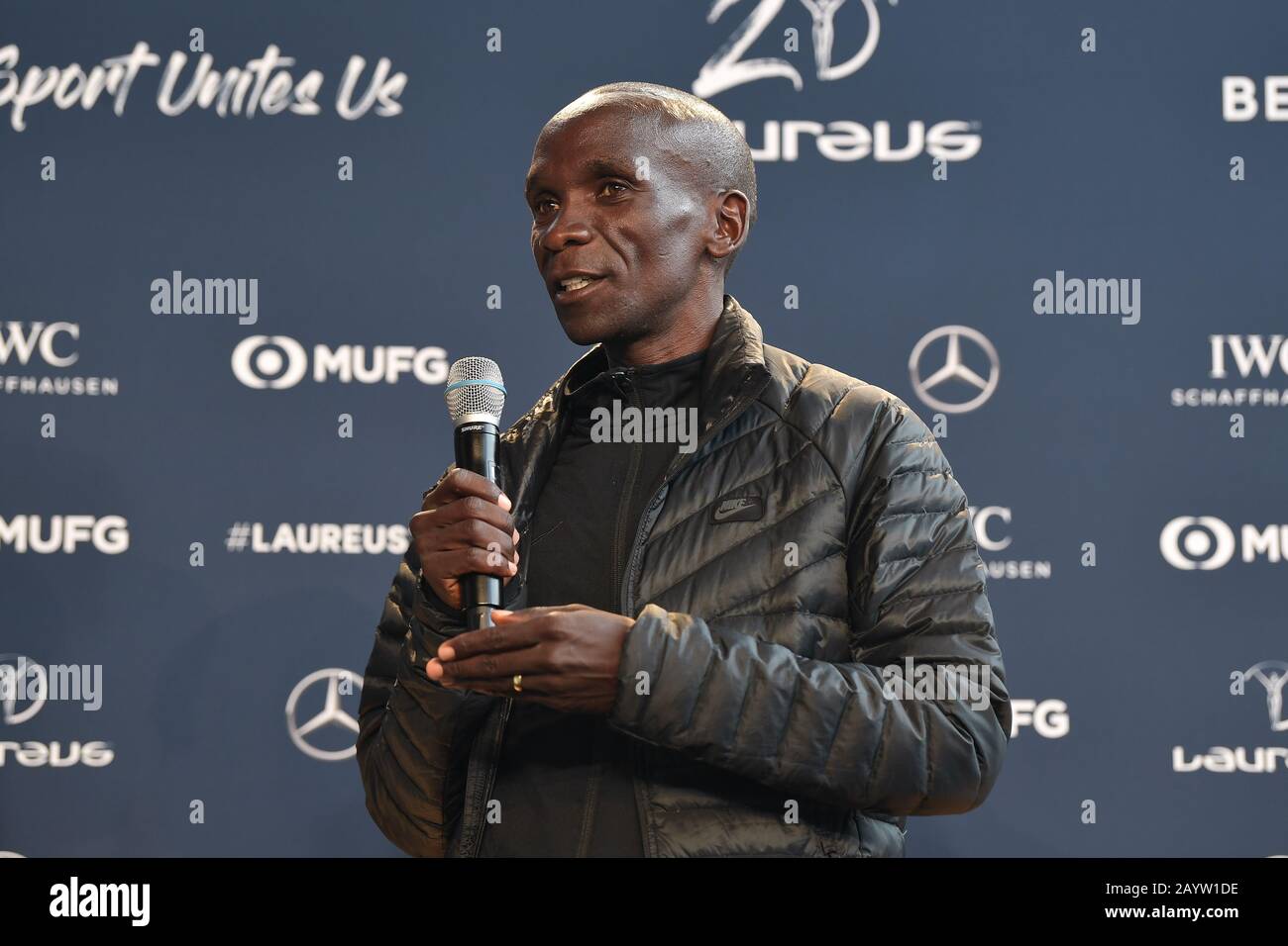 Eliud Kipchoge (Laureus Sportsmen de l'année 2019) Laureus Olympians Press Event. GES / Laureus World Sports Awards 2020, Berlin, 17 février 2020 | usage dans le monde entier Banque D'Images