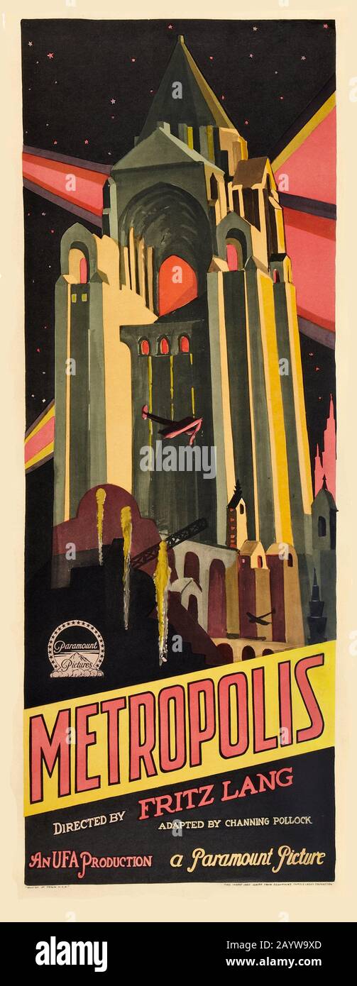 Metropolis Par Fritz Lang. Musée: COLLECTION privée. Auteur: Anonyme. Banque D'Images
