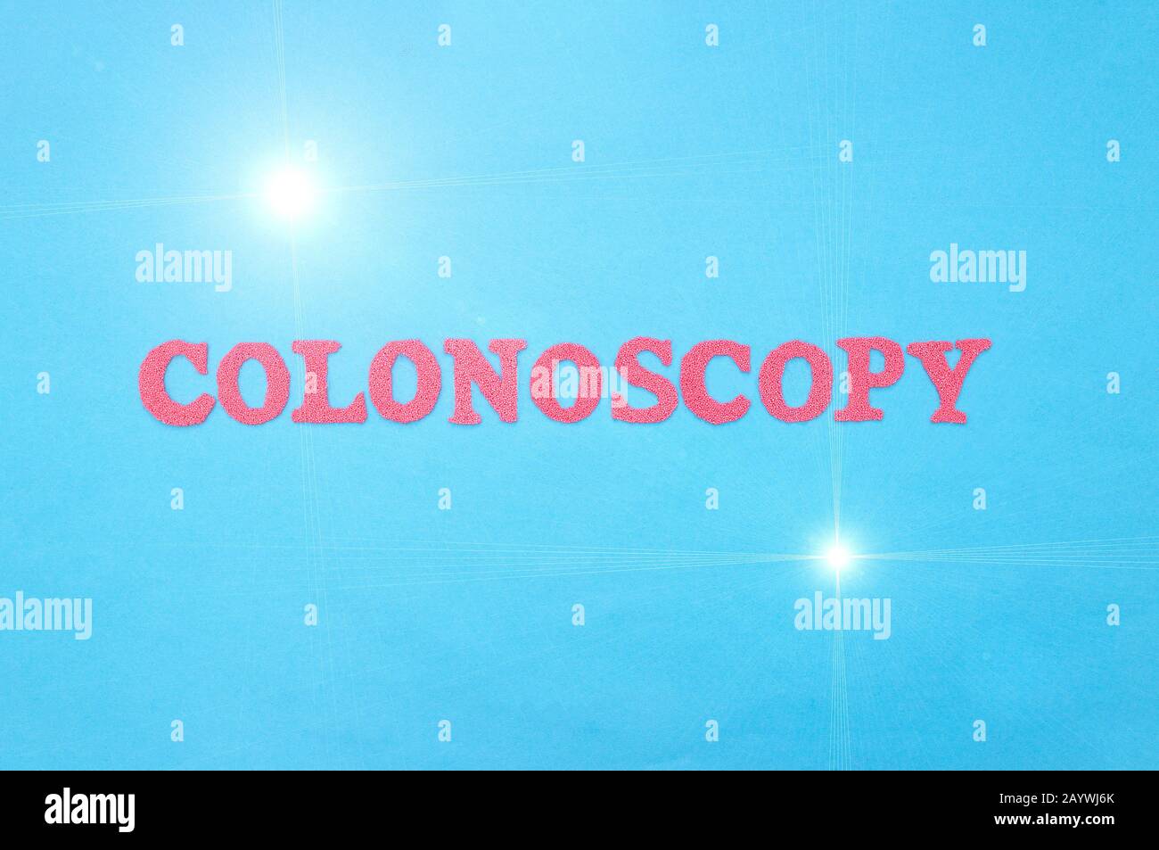 polype sur le colon l endoscopie photo stock alamy