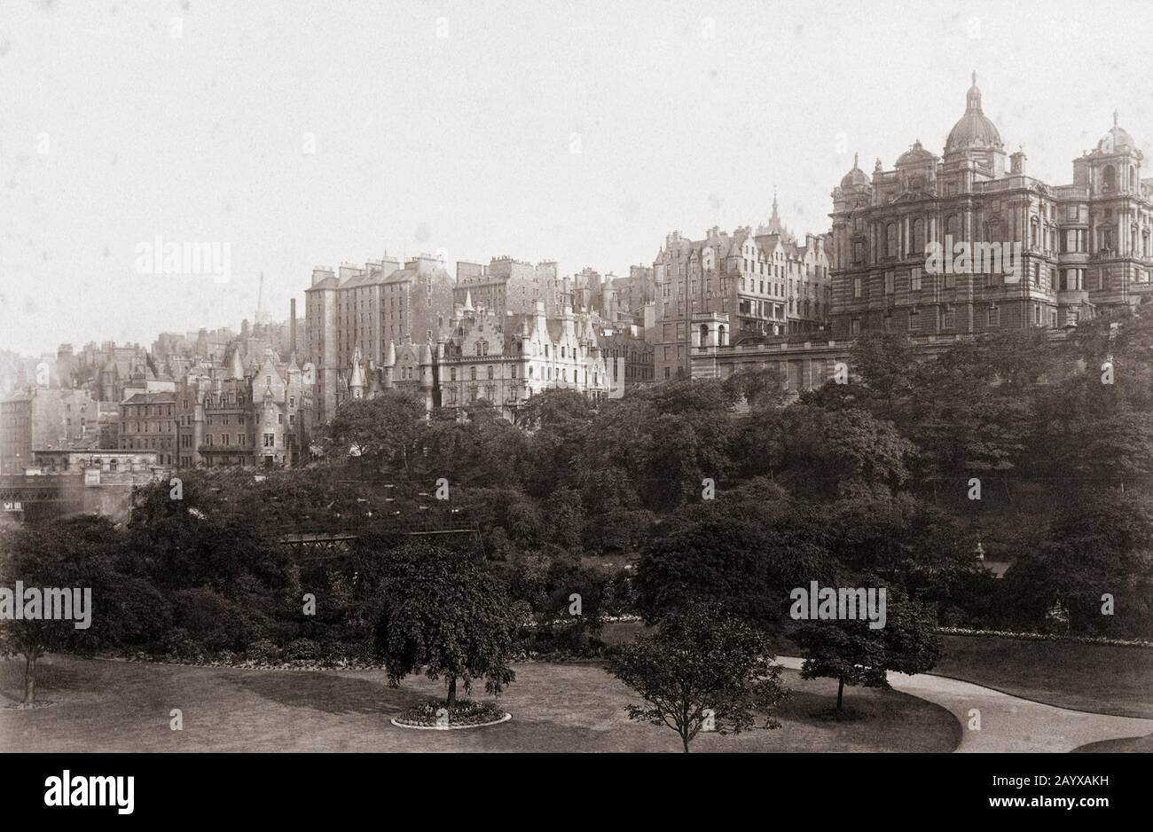 Édimbourg, Écosse à la fin du XIXe siècle. Banque D'Images