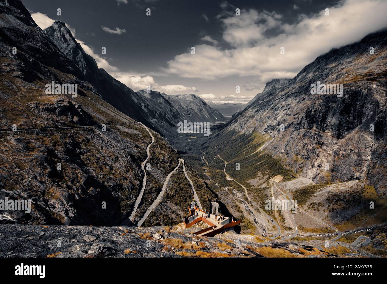 Photographie de beaux-arts. Trollstigen Banque D'Images