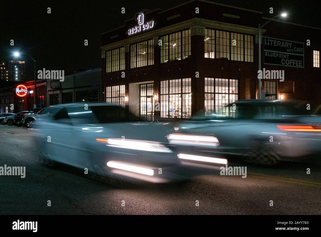 Le Haut Bas, un nouveau centre d'arts littéraires créé par la Kranzberg Arts Foundation, a récemment ouvert ses portes dans le Grand Centre Arts District à Saint-Louis. Banque D'Images