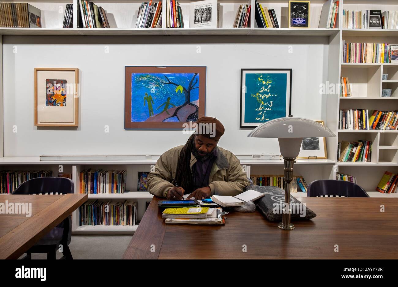 Le Haut Bas, un nouveau centre d'arts littéraires créé par la Kranzberg Arts Foundation, a récemment ouvert ses portes dans le Grand Centre Arts District à Saint-Louis. Banque D'Images