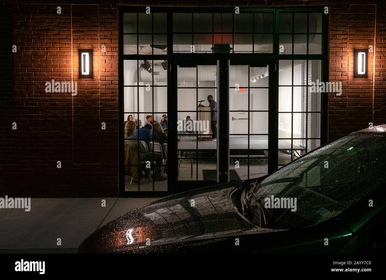 Le Haut Bas, un nouveau centre d'arts littéraires créé par la Kranzberg Arts Foundation, a récemment ouvert ses portes dans le Grand Centre Arts District à Saint-Louis. Banque D'Images