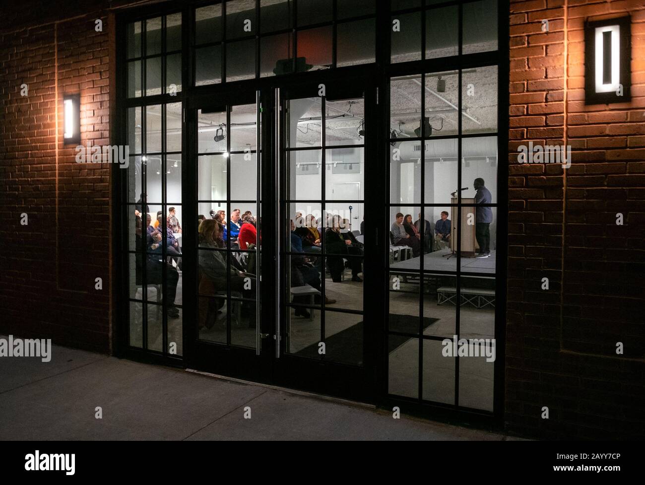 Le Haut Bas, un nouveau centre d'arts littéraires créé par la Kranzberg Arts Foundation, a récemment ouvert ses portes dans le Grand Centre Arts District à Saint-Louis. Banque D'Images