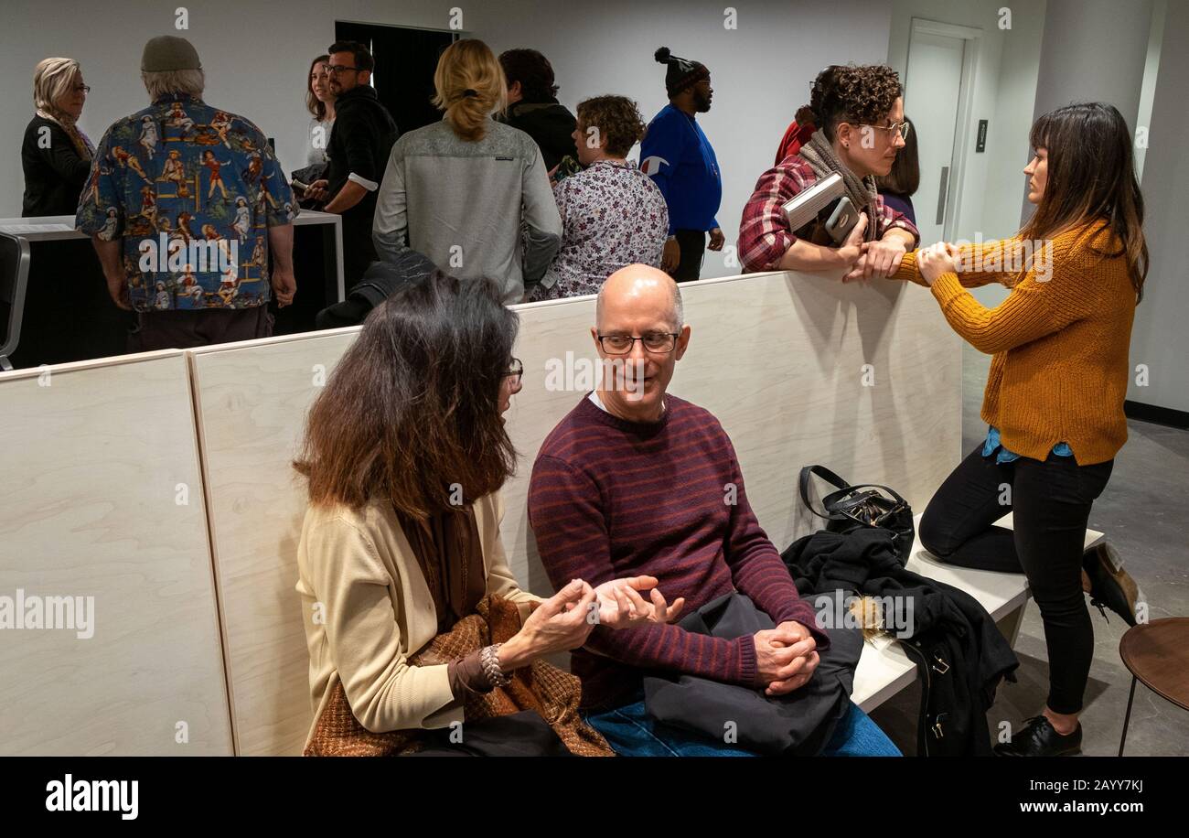 Le Haut Bas, un nouveau centre d'arts littéraires créé par la Kranzberg Arts Foundation, a récemment ouvert ses portes dans le Grand Centre Arts District à Saint-Louis. Banque D'Images