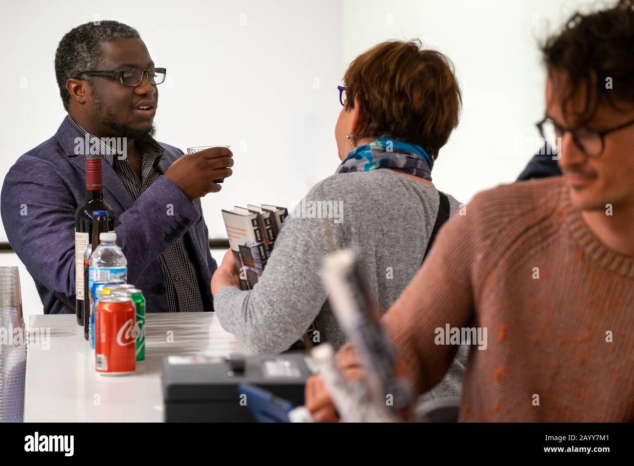 Le Haut Bas, un nouveau centre d'arts littéraires créé par la Kranzberg Arts Foundation, a récemment ouvert ses portes dans le Grand Centre Arts District à Saint-Louis. Banque D'Images