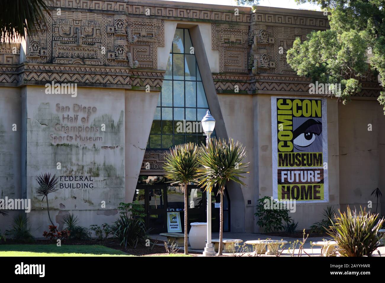 San Diego CA 2/16/2020 la future maison du Comic con Museum à l'ancien Hall of Champions Building au Balboa Park Banque D'Images