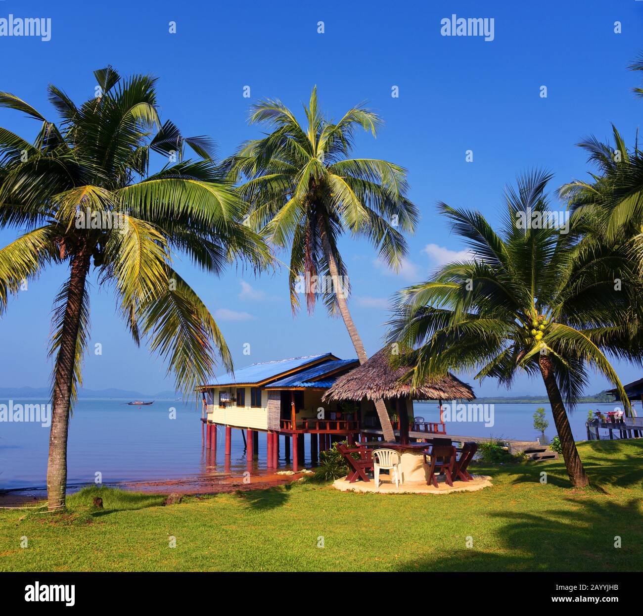 Hôtel de luxe au sud de l'île, Thaïlande, Kho Yoa Noi Banque D'Images