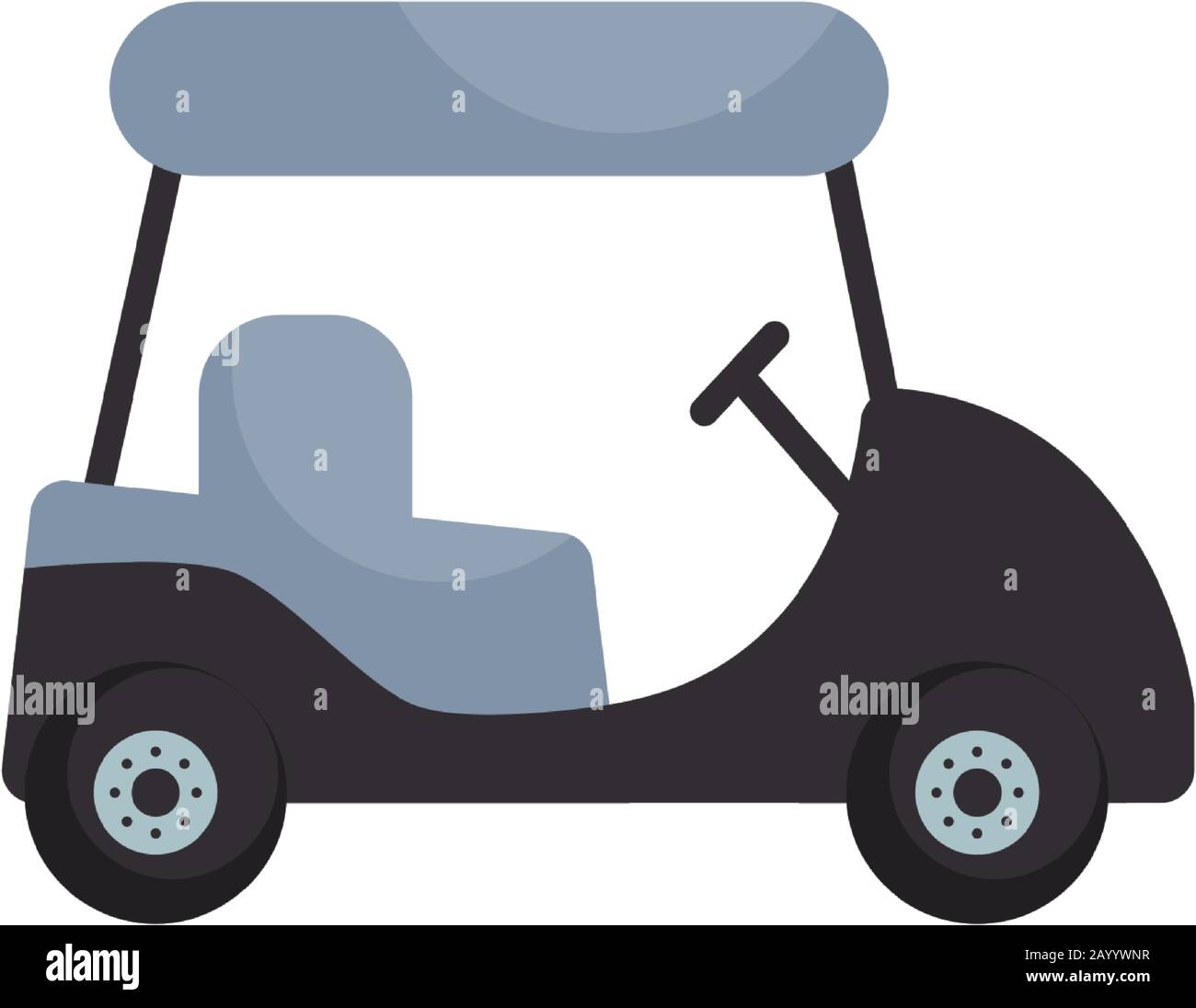 Voiture de golf véhicule de style plat icône design, Voyage de transport vitesse de moteur urbain rapide et de conduite thème illustration vectorielle Illustration de Vecteur