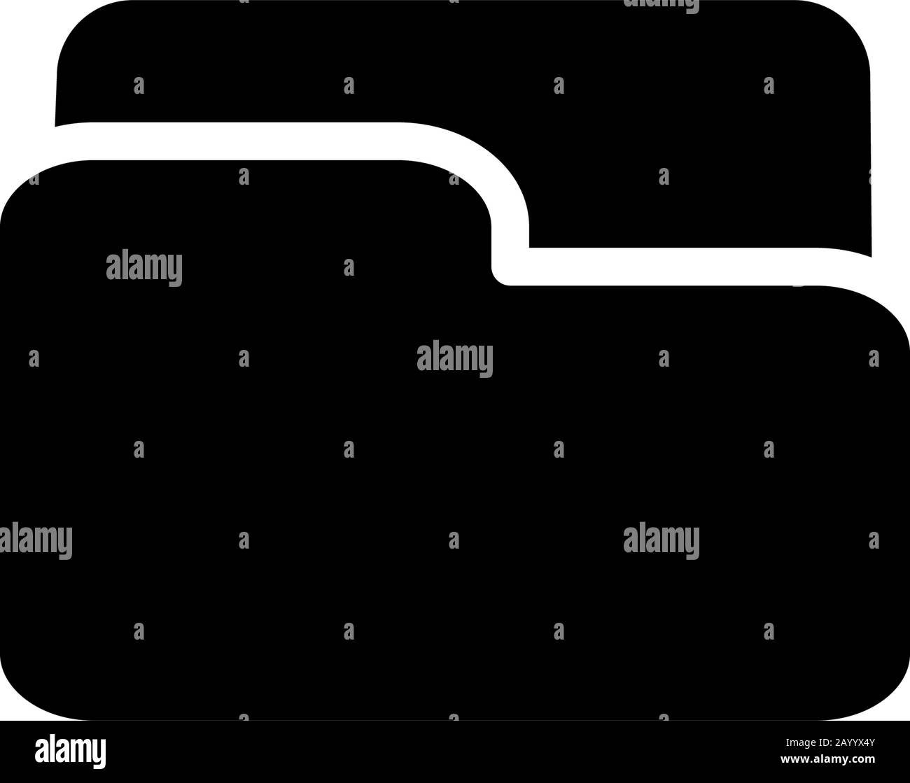 Vecteur de conception de modèle d'icône de dossier Illustration de Vecteur