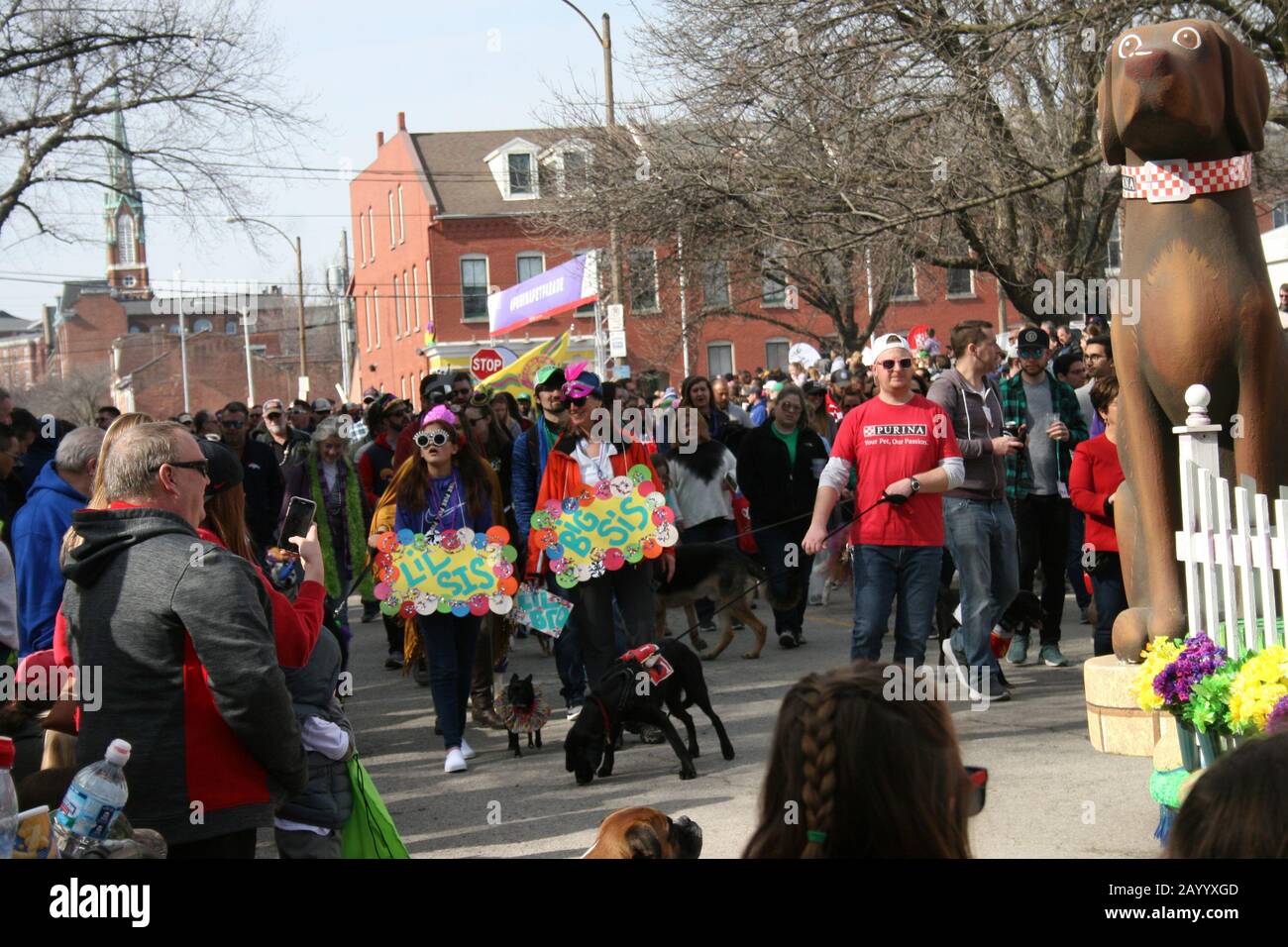 Purina Pet Parade 2020 Mardi Gras 2020. La parade Des Animaux de Compagnie est la plus grande parade des animaux de compagnie en son genre.La parade est une semaine avant la parade principale des Mardi gras Banque D'Images