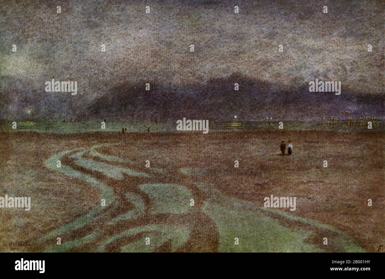 Simonstown Mountains, Avec Cape Point Et Roman Rock Lighthouses, Afrique Du Sud, Vers 1910 Banque D'Images