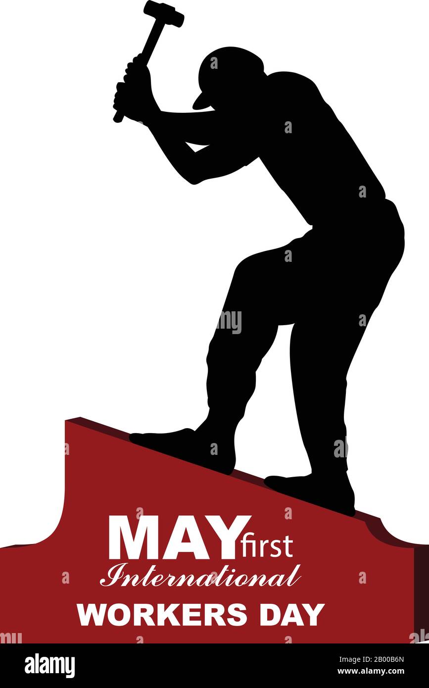 1er Mai Journée Des Travailleurs. Illustration vectorielle créative de la journée du travail. Illustration de Vecteur
