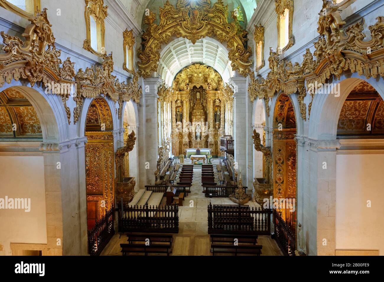 Monastère Saint-Martin De Tibaes, Chapelle Principale, Braga, Minho, Portugal Banque D'Images