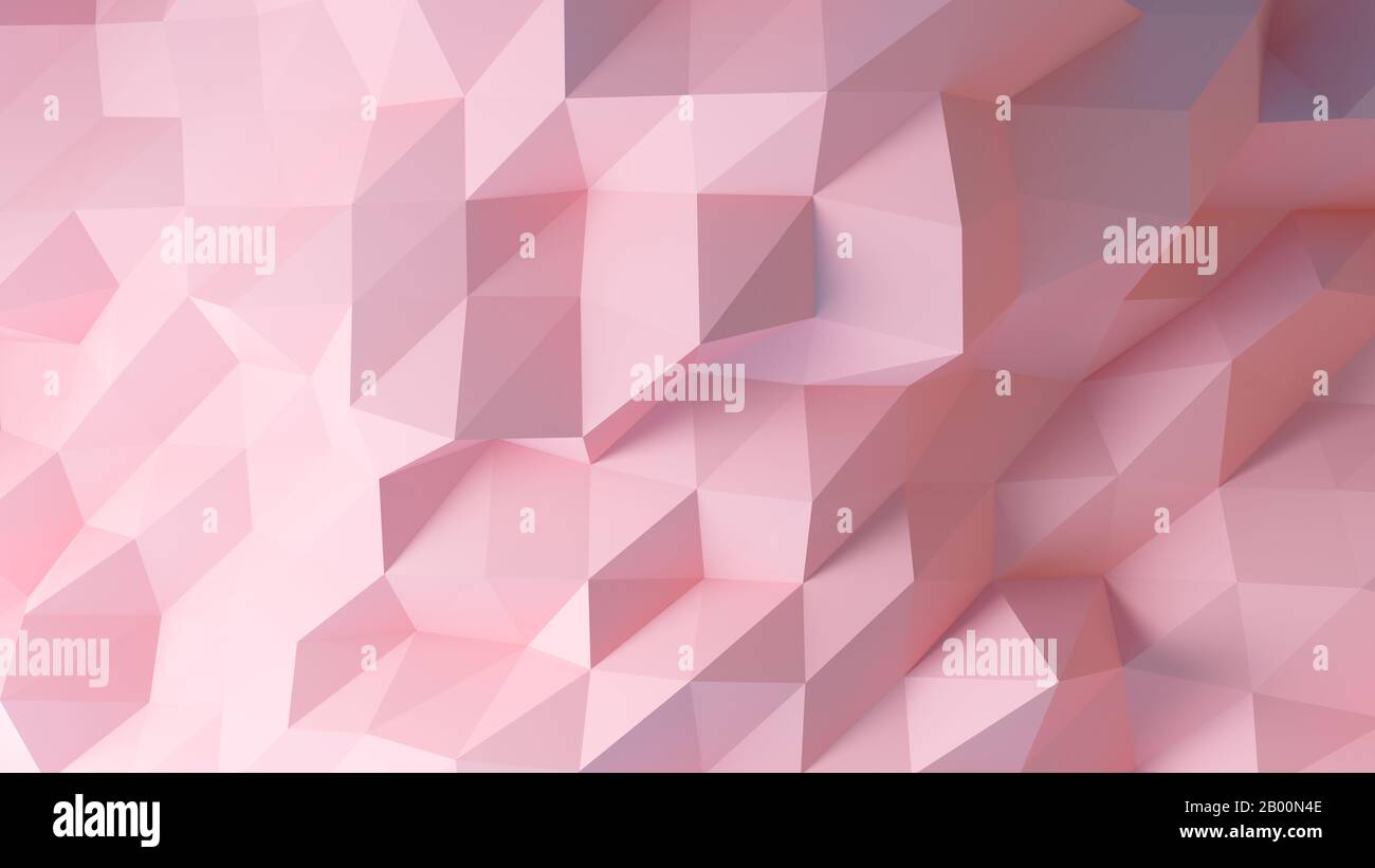 fond abstrait poly bas rose Banque D'Images