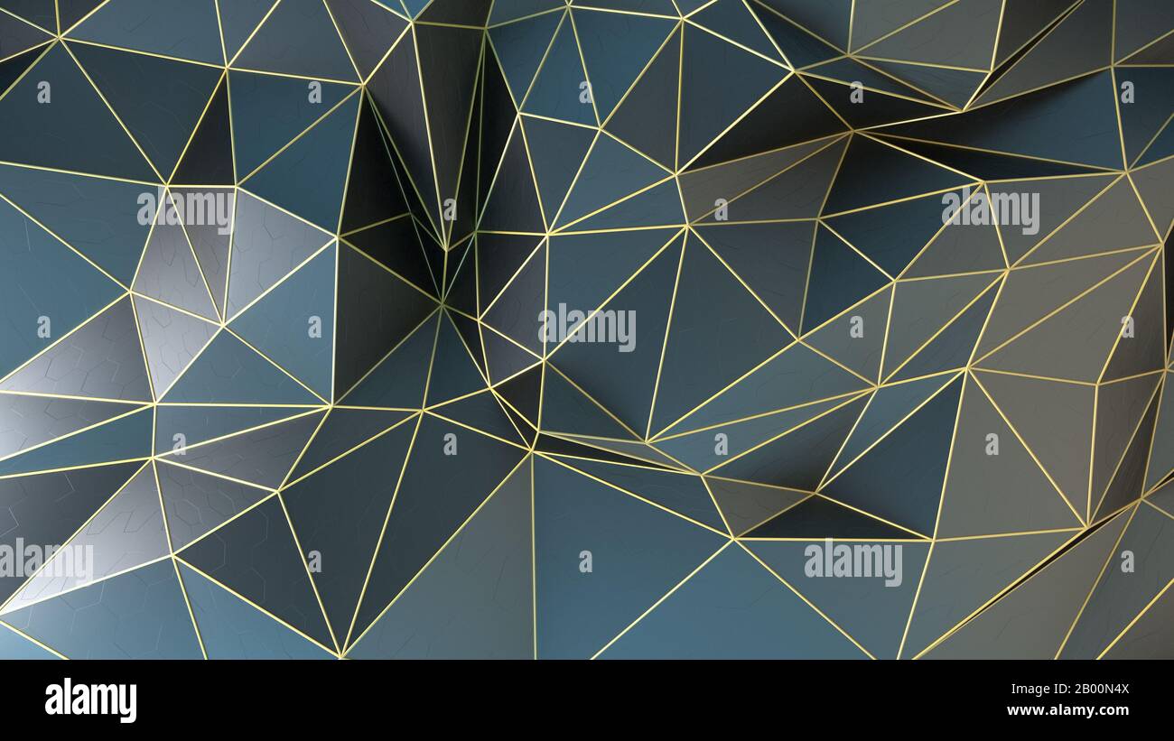 arrière-plan tridimensionnel polygéométrique art déco bas Banque D'Images