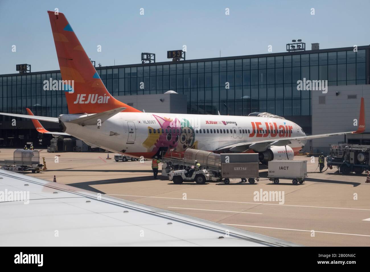Corée du Sud : avion de la compagnie aérienne sud-coréenne Jeju Air à l'aéroport international de Séoul Incheon Banque D'Images