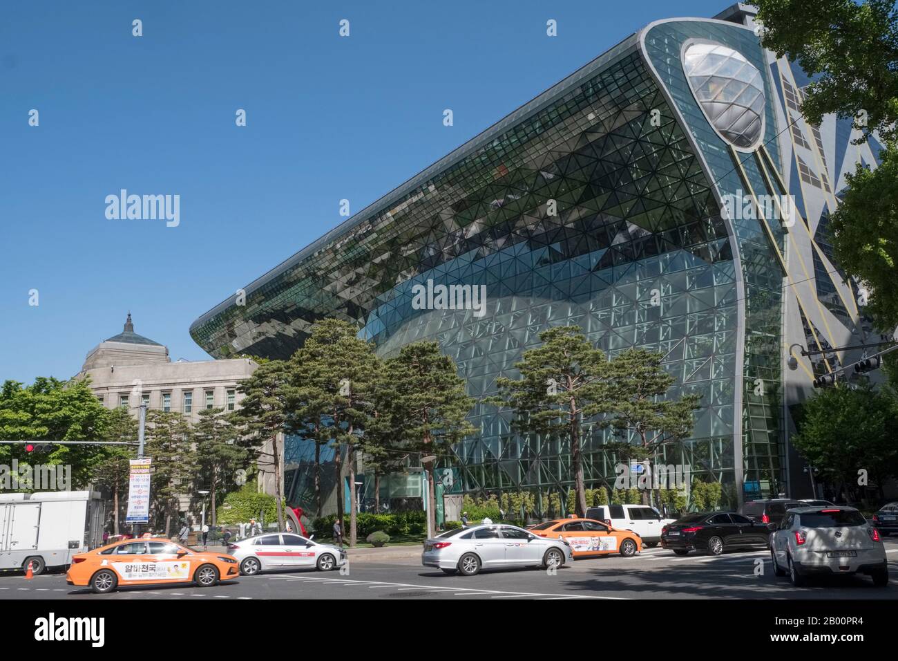 Corée du Sud, Séoul: L'Hôtel de Ville dans le quartier de Jung gu (architecte Yoo Kerl, Architectes du CIRC) Banque D'Images