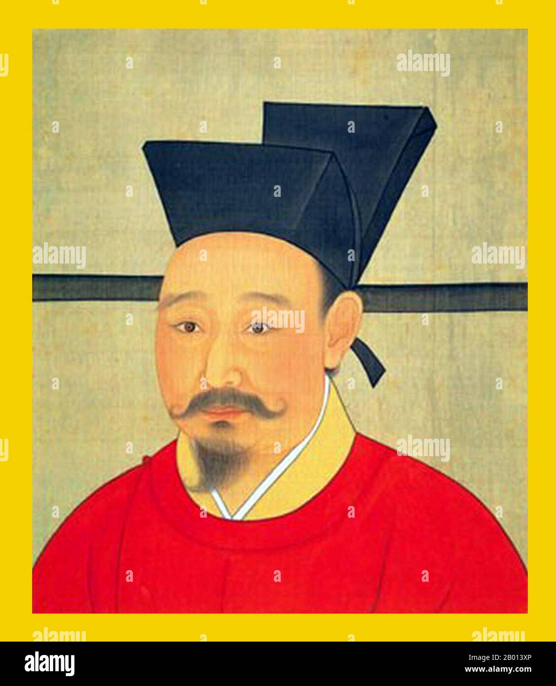 Chine : Empereur Xiaozong (27 novembre 1127 - 28 juin 1194), 11e souverain de la dynastie Song et 2e souverain du chant méridional (r. 1162-1189). Peinture de défilement suspendue, c. 1162-1189. L'empereur Xiaozong, nom personnel Zhao Shen et nom de courtoisie Yuanyong, était le deuxième empereur de la dynastie des Song du Sud. Il s'est monté quand son père adoptif, l'empereur Gaozong, a abdiqué, bien qu'il soit resté de facto le dirigeant avec son statut de 'Taishan Huang' ('Empereur retraité'). Xiaozong n'a pas pris le relais jusqu'à la mort de l'empereur Gaozong en 1187. Il s'abdiqua en 1189 et devint également 'Taishang Huang'. Banque D'Images