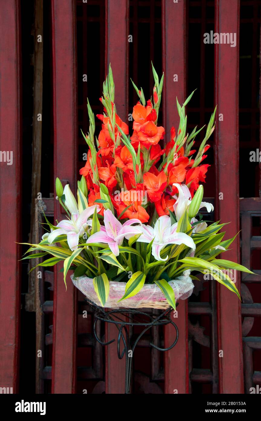 Wenshu Yuan (Temple de Wenshu) remonte à la dynastie Tang (18 juin 618–4 juin 907) et était connu à l'origine sous le nom de Temple Xinxiang. C'est maintenant un temple bouddhiste zen populaire. Chengdu, anciennement Chengtu, est la capitale de la province du Sichuan dans le sud-ouest de la Chine. Au début du 4ème siècle BCE, le roi de visé de l'ancien Shu a déplacé sa capitale vers l'emplacement actuel de la ville d'aujourd'hui à partir de Pixian voisin. Banque D'Images