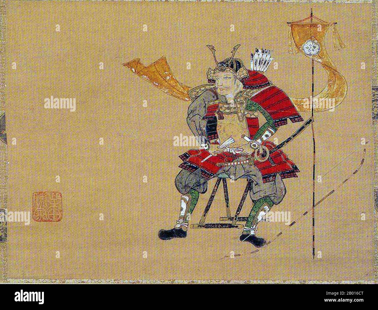 Japon: ODA Nobunaga (23 juin 1534 - 21 juin 1582), initiateur de l'unification du Japon au XVIe siècle.Peinture de défilement manuel, période Edo.ODA Nobunaga a été l'initiateur de l'unification du Japon sous le règne du shogun à la fin du XVIe siècle.Il a également été un daimyo majeur pendant la période Sengoku de l'histoire japonaise.Il était le deuxième fils d'Oda Nobuhide, un vice-gouverneur militaire, qui détient des terres dans la province d'Owari.Nobunaga a vécu une vie de conquête militaire continue, qui a fini par conquérir un tiers de daimyo japonais avant sa mort en 1582. Banque D'Images