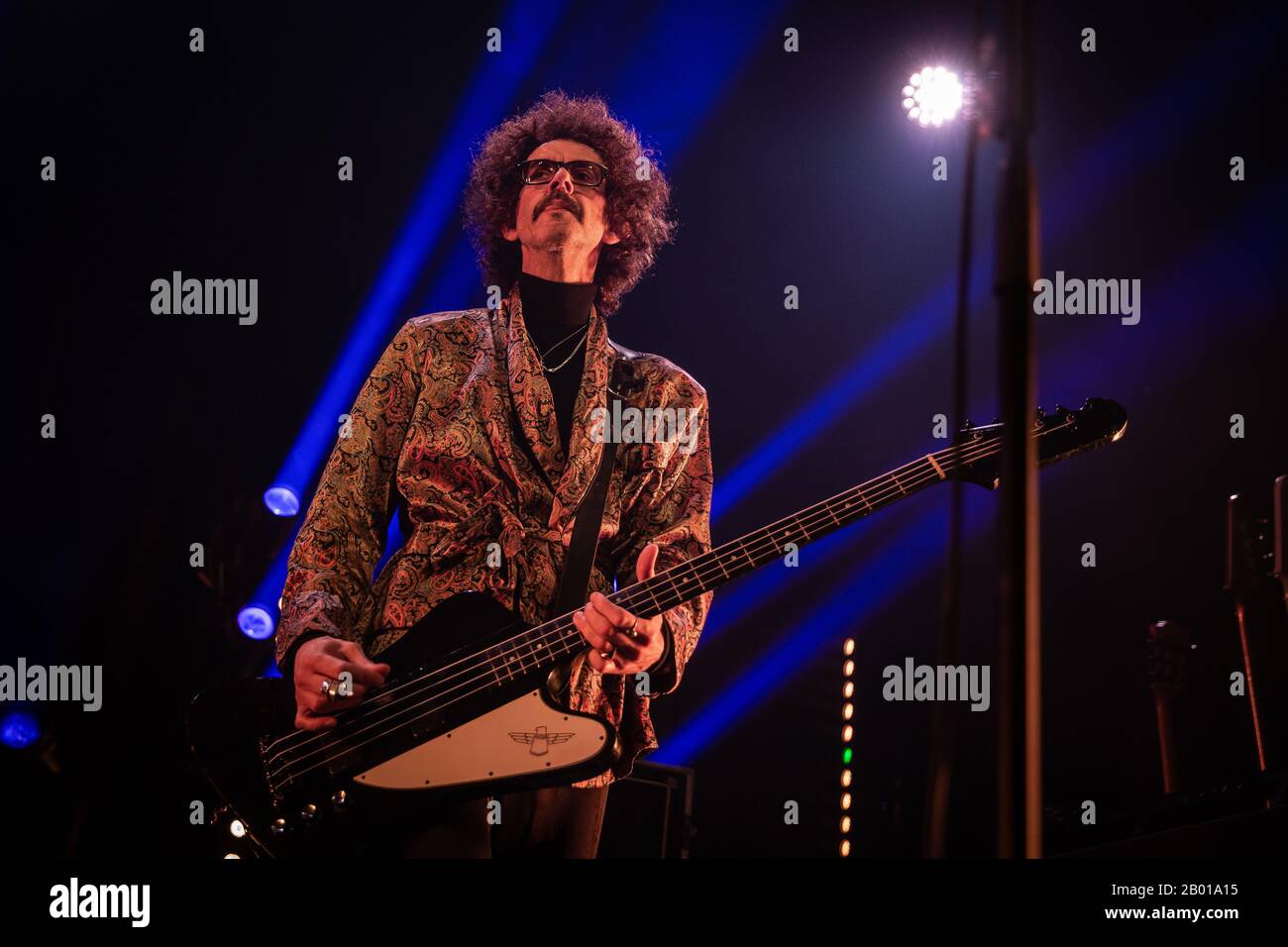 Oslo, Norvège. 17 février 2020. Le groupe de rock britannique The Darkness exécute un concert en direct à Rockefeller à Oslo. Ici, le musicien Frankie Poullain est vu en direct sur scène. (Crédit Photo: Gonzales Photo - Tord Litleskare). Banque D'Images