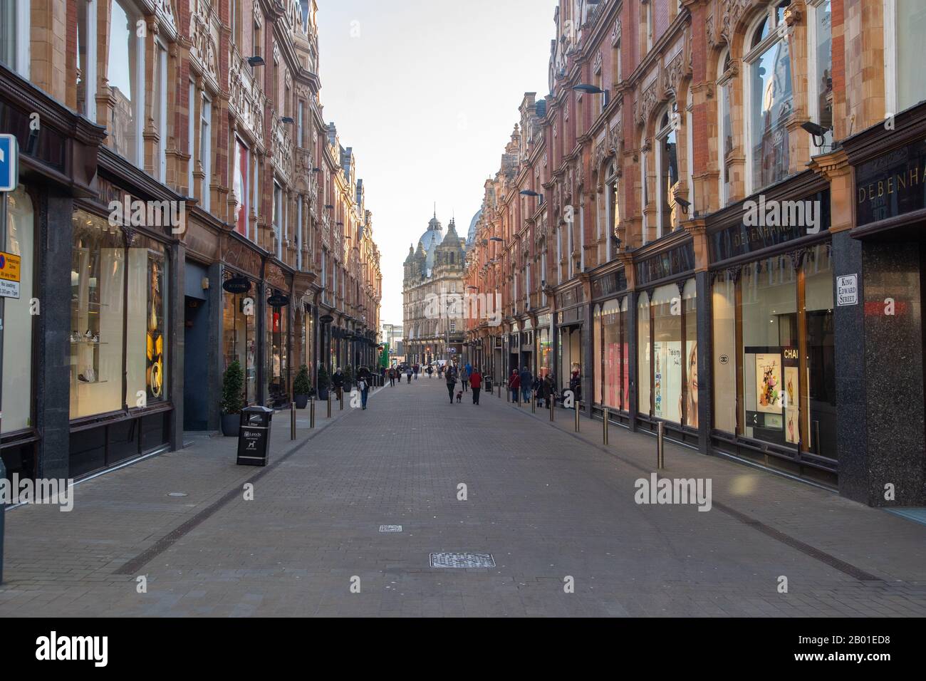 Les rues de Leeds, Royaume-Uni Banque D'Images