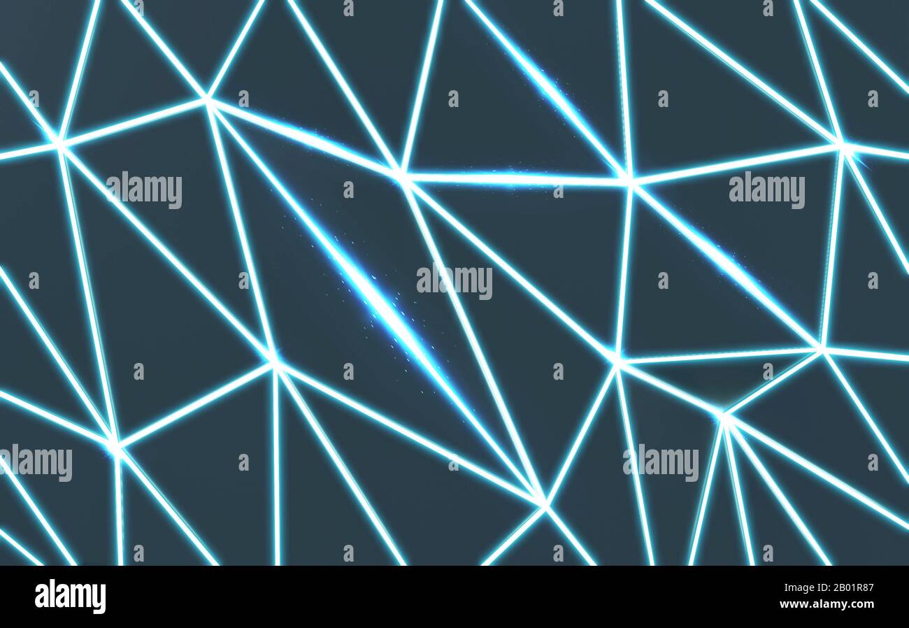 Polygone arrière-plan abstrait. Rendu tridimensionnel Banque D'Images