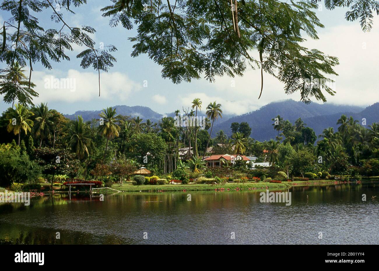 Thaïlande : Lac Jong Kham, Mae Hong son, nord de la Thaïlande. Autrefois l’une des provinces les plus reculées de Thaïlande, Mae Hong son est maintenant facilement accessible par avion depuis Chiang mai, ainsi que par une merveilleuse boucle en passant par Mae Sariang et retour via Pai et Soppong – ou vice versa. Singulièrement isolée, Mae Hong son n’est pas encore très développée. Les citadins peuvent être des citoyens de Thaïlande, mais la plupart sont Shan, Karen, Yunnanese Chinois ou tribus des collines. Les temples sont de style birman, et le rythme de la vie étonnamment tranquille. Banque D'Images