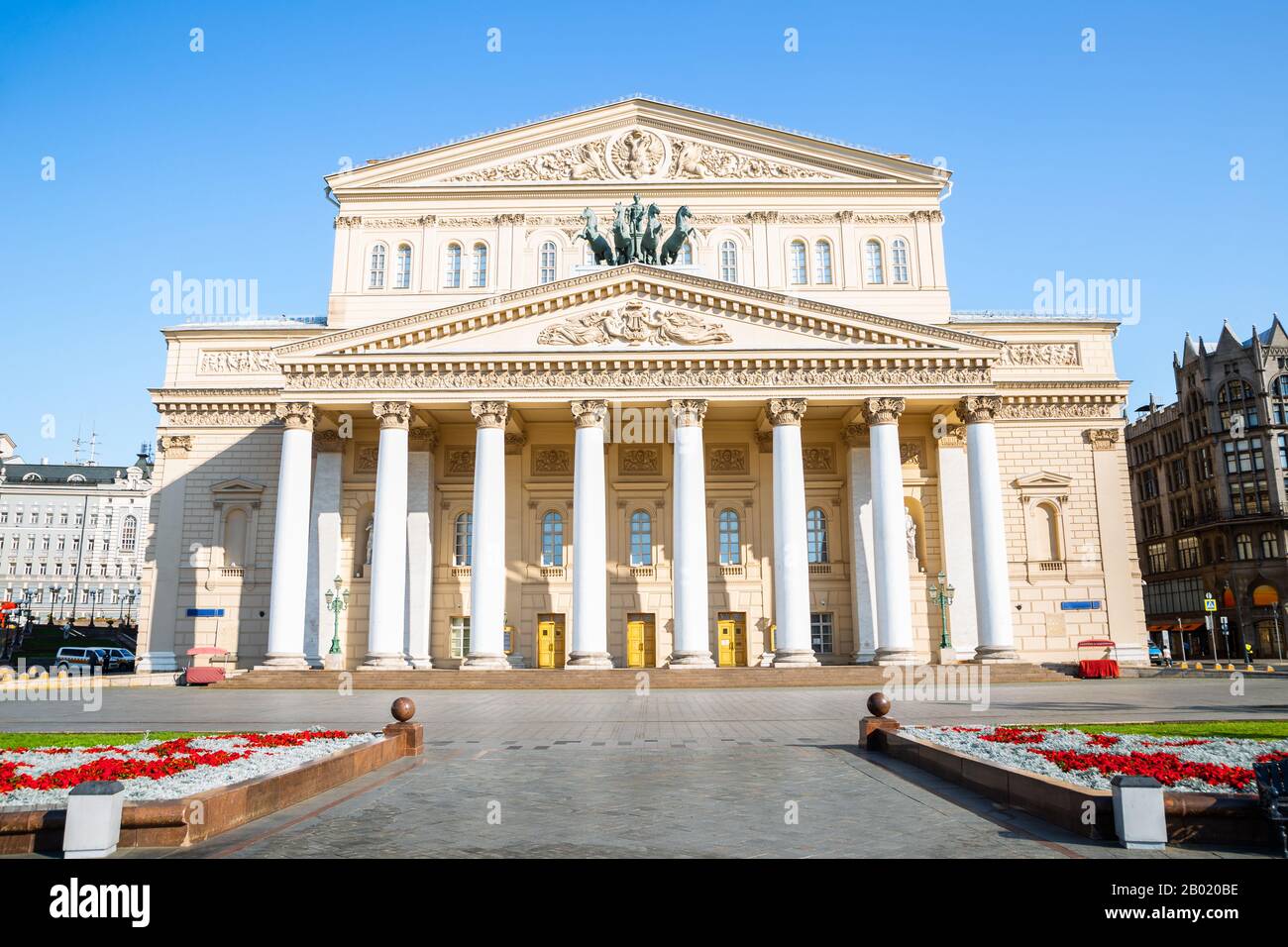 Théâtre Bolchoï à Moscou, Russie Banque D'Images