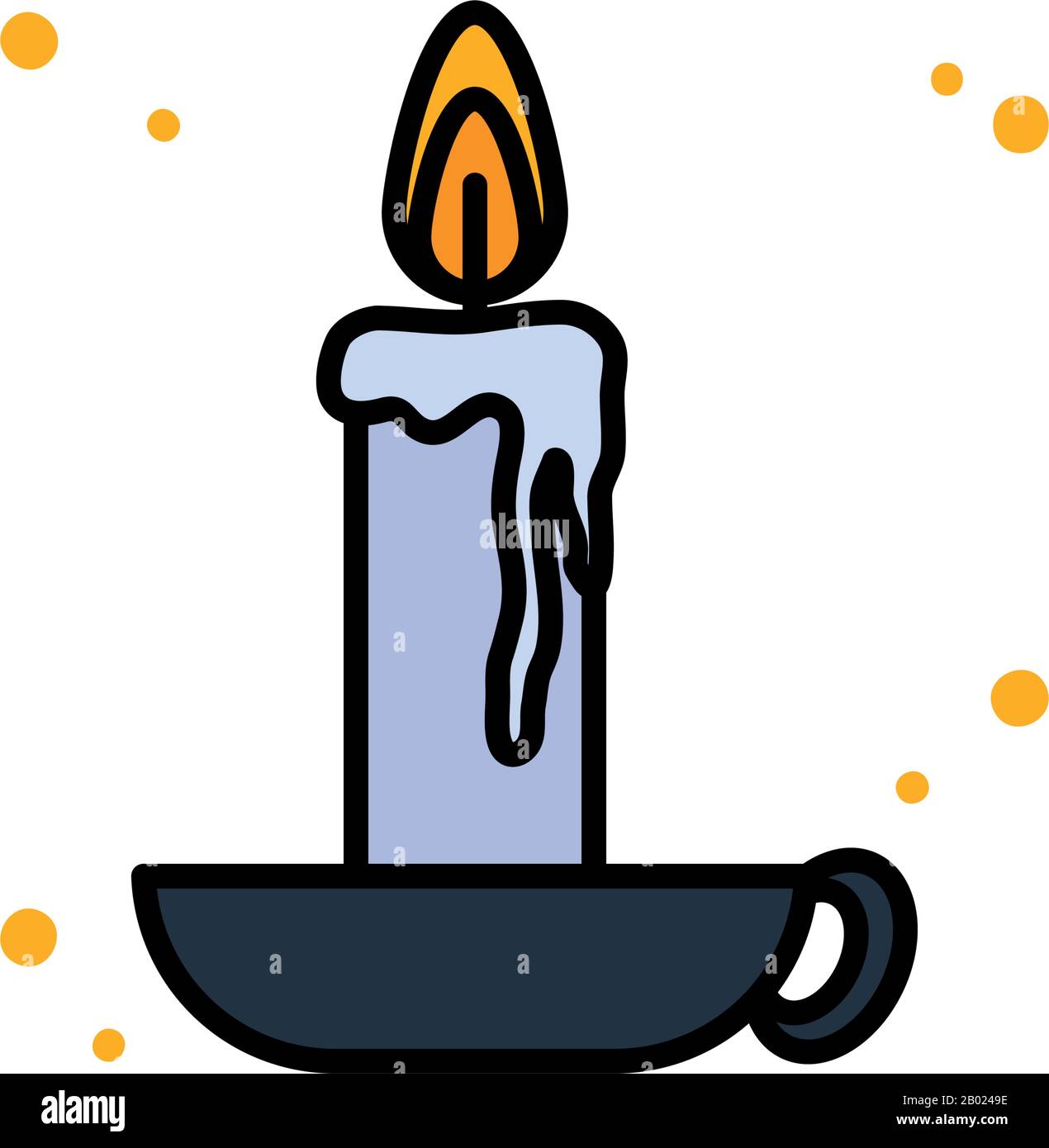 Motif bougie et icône de style remplissage, flamme de feu lumière bougie  spiritualité brûlage et décoration thème illustration vectorielle Image  Vectorielle Stock - Alamy