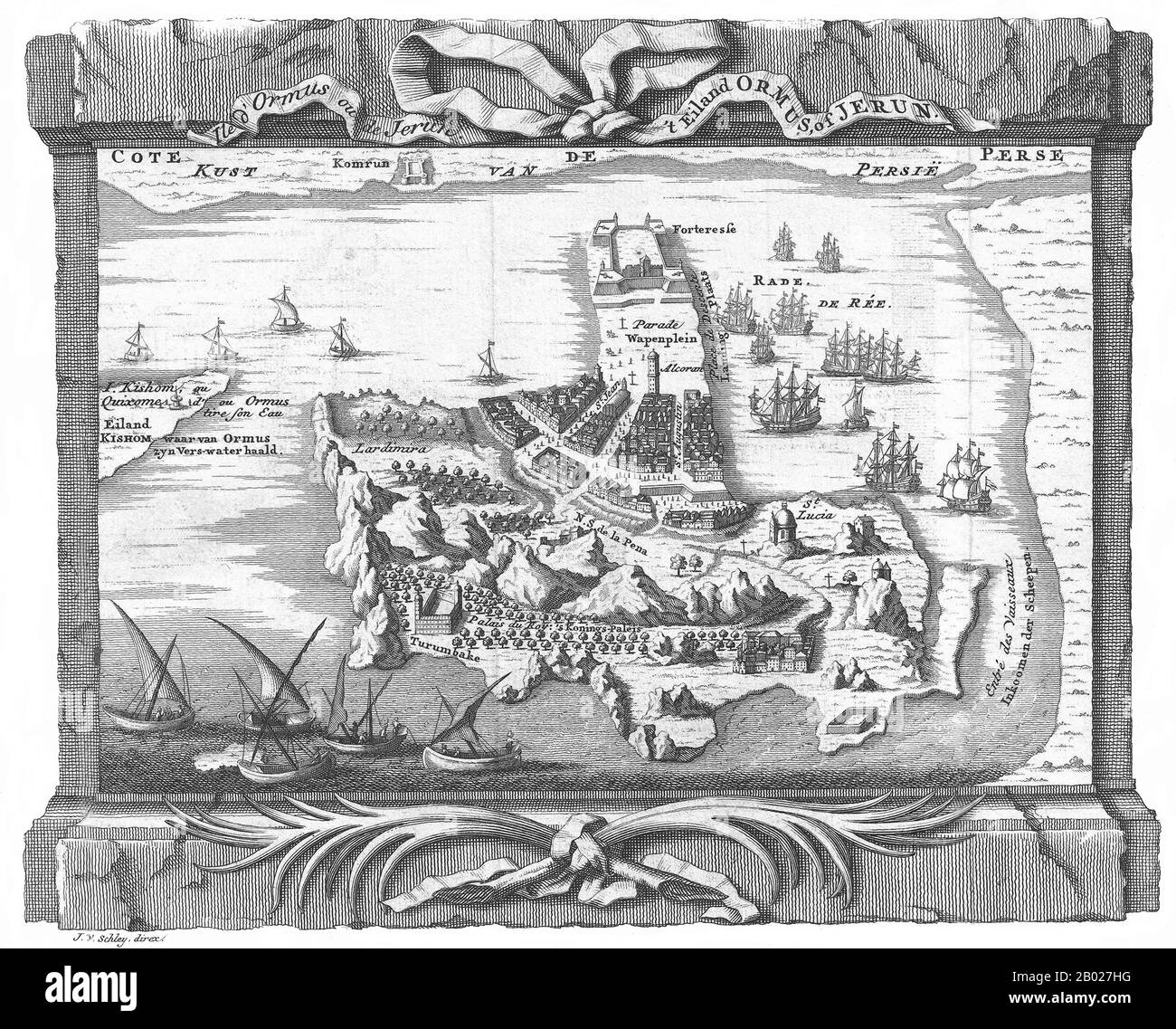 L'île de Hormuz (également orthographiée Hormoz) est une île iranienne dans le golfe Persique. Il est situé dans le détroit d'Hormuz et fait partie de la province de Hormozgān. Il a une superficie de 42 km² (16 miles carrés). L'île Hormuz faisait autrefois partie de l'Empire portugais. L'île a été conquise par l'explorateur portugais Afonso de Albuquerque dans la capture d'Ormuz. Il y a une forteresse historique portugaise sur l'île Hormuz, le fort De Notre Dame de la conception. L'île a ensuite été capturée par une force anglo-persane combinée en 1622 dans la capture d'Ormuz. Banque D'Images