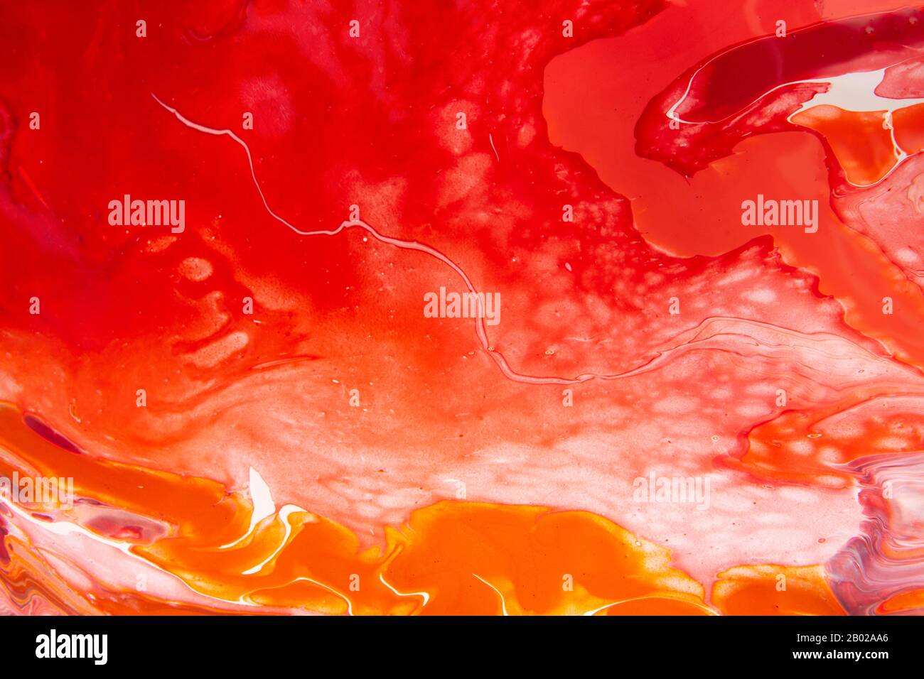 Peinture aux couleurs rouge, jaune et blanche Banque D'Images
