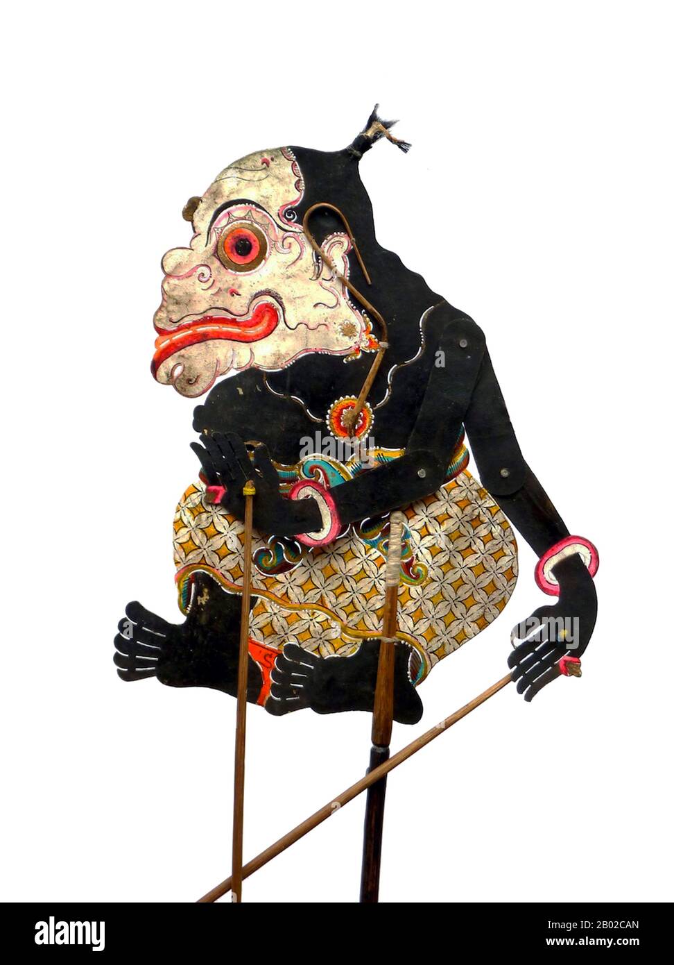 Dans le wayang javanais (marionnettes d'ombre), le panakawan ou le panakavan (phanakavhan) sont les serviteurs de clown du héros. Il y en a quatre – Semar (également connu sous le nom de Ki Lurah Semar), Petruk, Gareng et Bagong. Semar est la personnification d'une divinité, parfois dit à être le dhanyang ou l'esprit gardien de l'île de Java. Dans la mythologie javanaise, les déités ne peuvent se manifester que comme des êtres humains laides ou non prépossédant, et Semar est toujours dépeint comme étant court et gras avec un nez pug et une hernie bancale. Ses trois compagnons sont ses fils adoptés, donnés à Semar comme votaires par leur p Banque D'Images