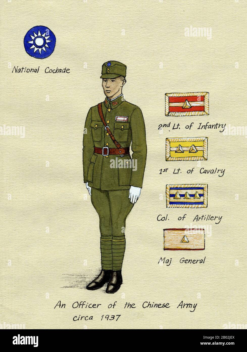 La seconde guerre sino-japonaise (7 juillet 1937 – 2 septembre 1945), appelée après la première guerre sino-japonaise de 1894–1995, fut un conflit militaire qui se battait principalement entre la République de Chine et l'Empire du Japon de 1937 à 1941. La Chine a combattu le Japon avec une aide économique de l'Allemagne (jusqu'en 1941), de l'Union soviétique (1937–1940) et des États-Unis. Après l'attaque japonaise sur Pearl Harbor en 1941, la guerre a fusionné dans le plus grand conflit de la seconde Guerre mondiale comme un front majeur de ce qui est généralement connu sous le nom de la guerre du Pacifique. La seconde guerre sino-japonaise fut la plus grande guerre asiatique du 20ème centu Banque D'Images